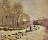 Famous Argenteuil Paintings - Snow at Argenteuil